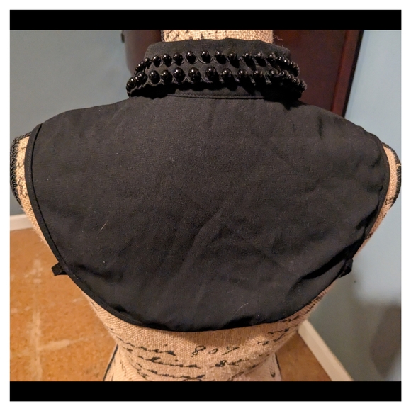 Joyci Diamond Pearl Fake Collar Half Shirt Dickey - Picture 3 of 3